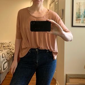 J. Crew Peach Viscous Top